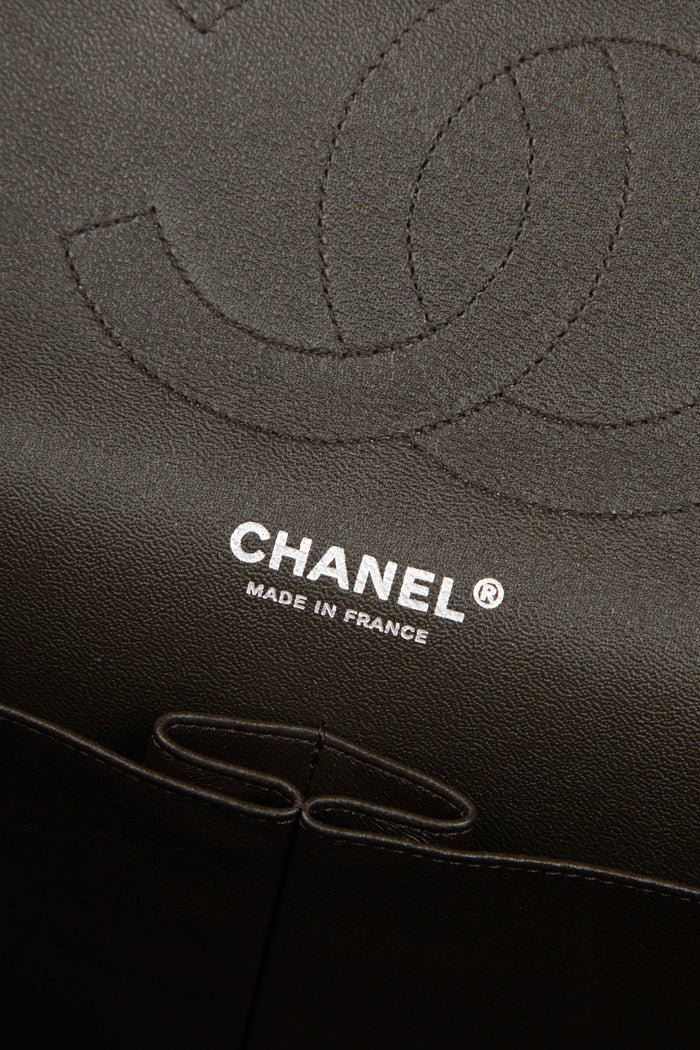 2010s Chanel Tri-Colour Lambskin Leather Jumbo Flap Shoulder Bag