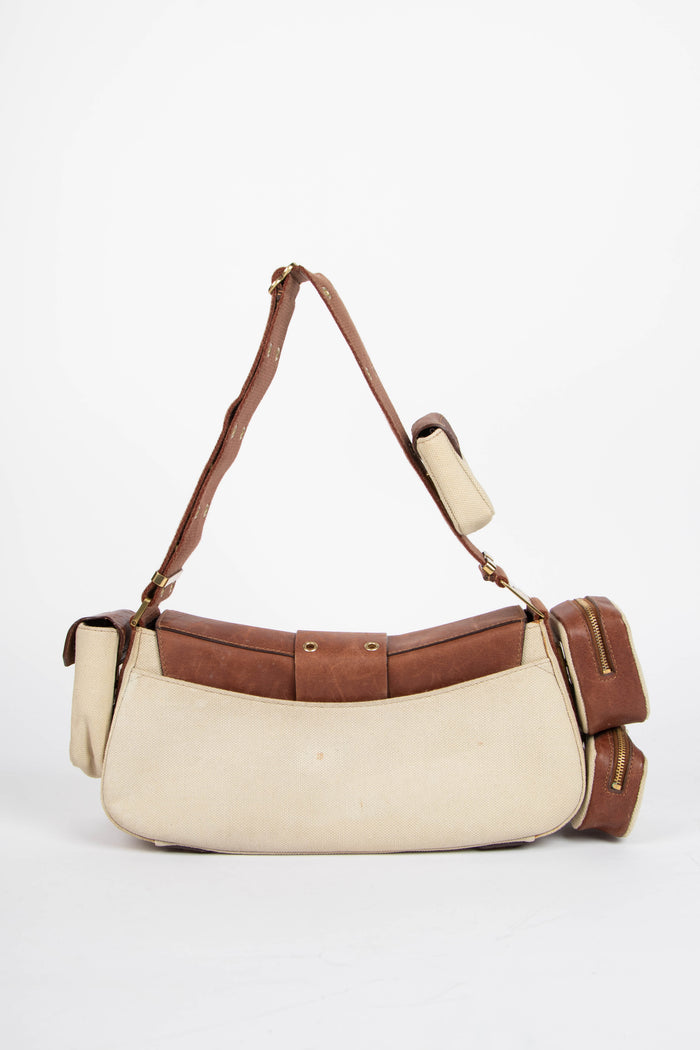 RARE Christian Dior Canvas Columbus Shoulder Bag