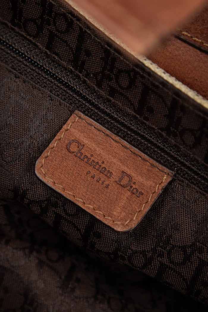 RARE Christian Dior Canvas Columbus Shoulder Bag