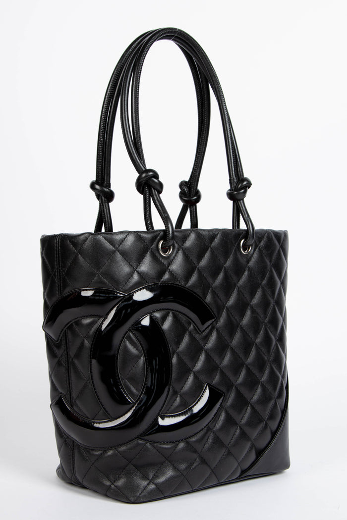 2000s Chanel Black Rue Cambon Bucket Bag