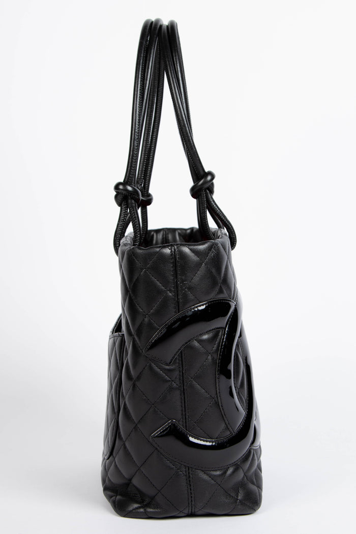 2000s Chanel Black Rue Cambon Bucket Bag