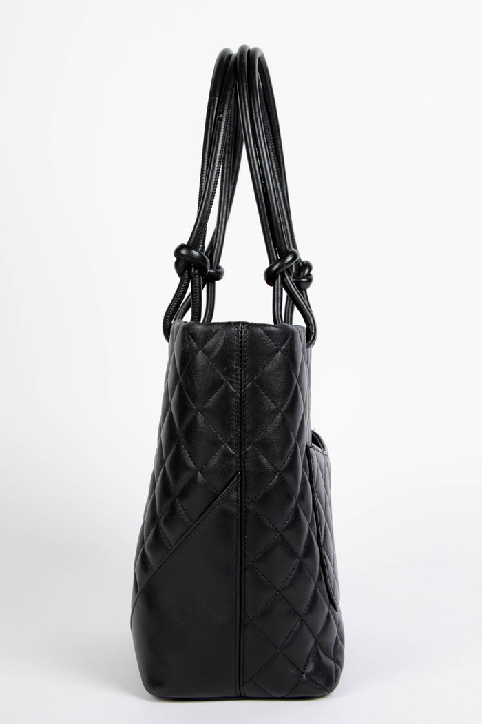 2000s Chanel Black Rue Cambon Bucket Bag