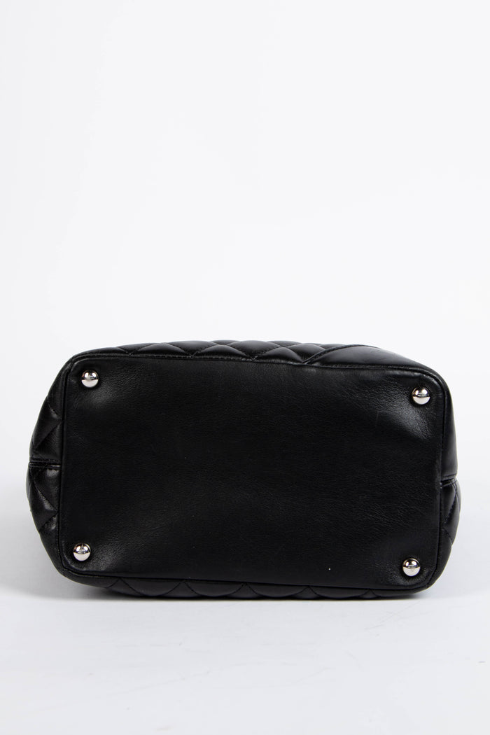 2000s Chanel Black Rue Cambon Bucket Bag