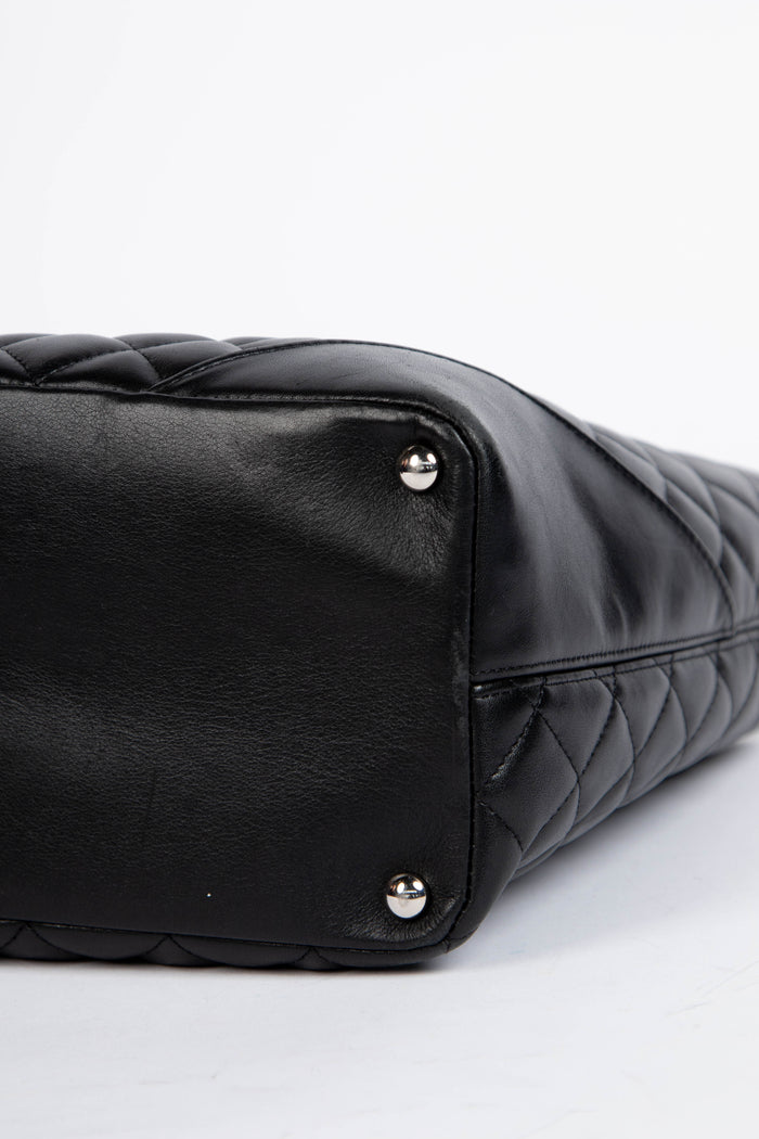 2000s Chanel Black Rue Cambon Bucket Bag