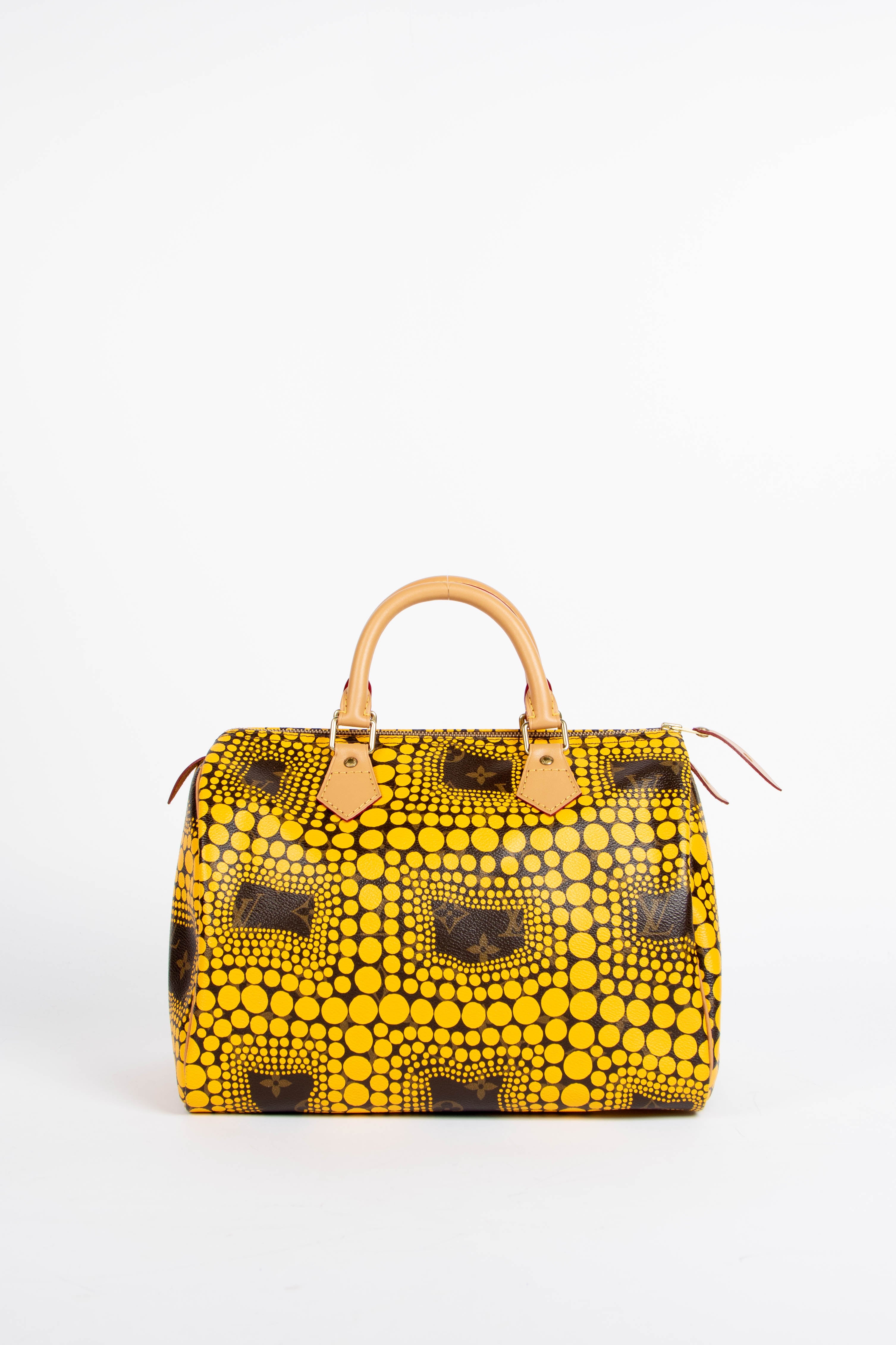 RARE Louis Vuitton x Yayoi Kusama Yellow Infinity Dot Speedy 30cm