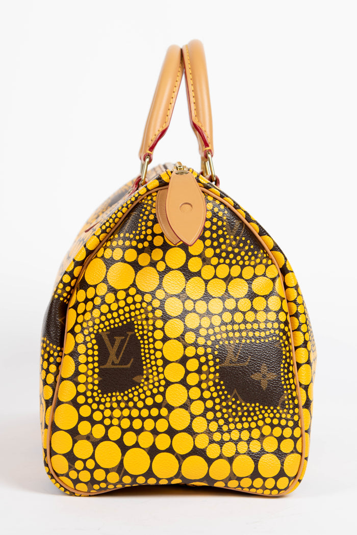 RARE Louis Vuitton x Yayoi Kusama Yellow Infinity Dot Speedy 30cm