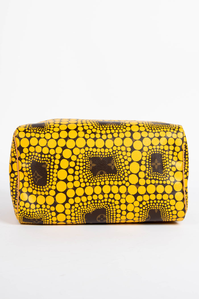 RARE Louis Vuitton x Yayoi Kusama Yellow Infinity Dot Speedy 30cm