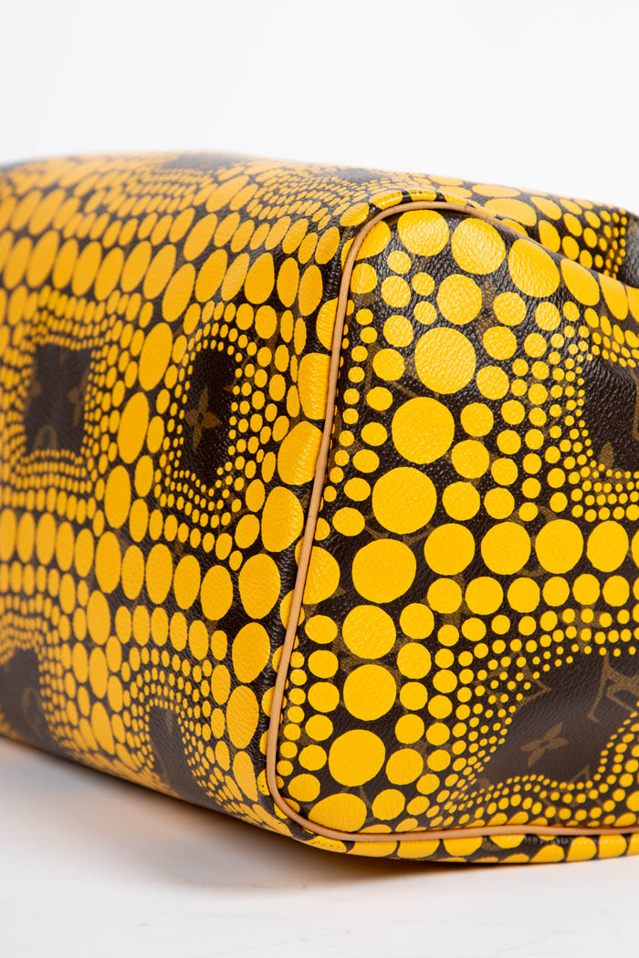 RARE Louis Vuitton x Yayoi Kusama Yellow Infinity Dot Speedy 30cm