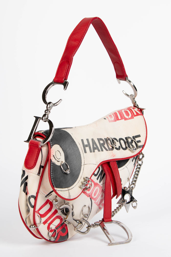 SUPER RARE 2000s Christian Dior John Galliano Hardcore Piercing Saddle Bag