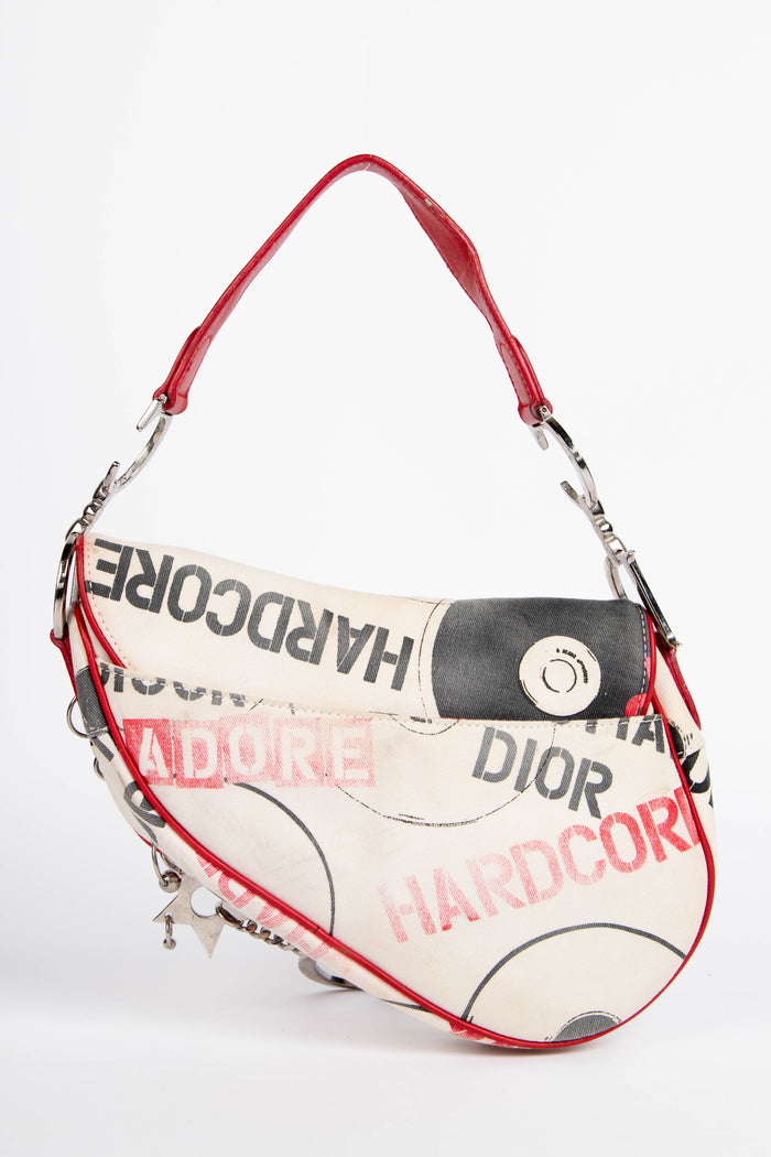 SUPER RARE 2000s Christian Dior John Galliano Hardcore Piercing Saddle Bag