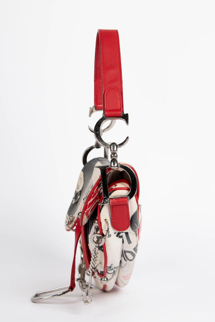 SUPER RARE 2000s Christian Dior John Galliano Hardcore Piercing Saddle Bag
