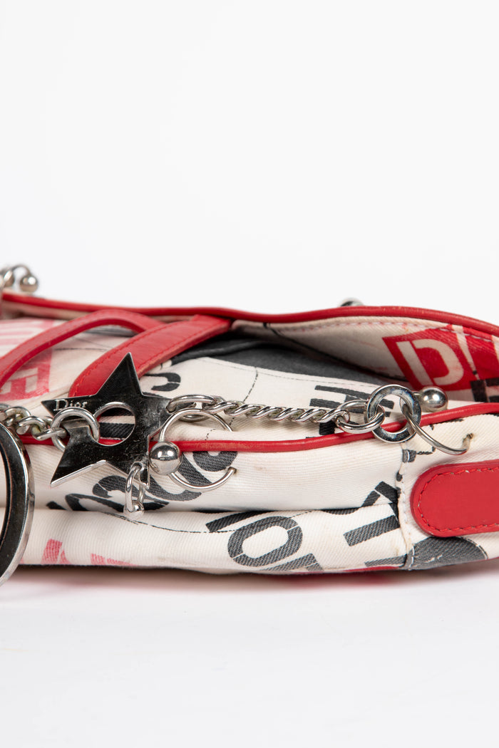 SUPER RARE 2000s Christian Dior John Galliano Hardcore Piercing Saddle Bag