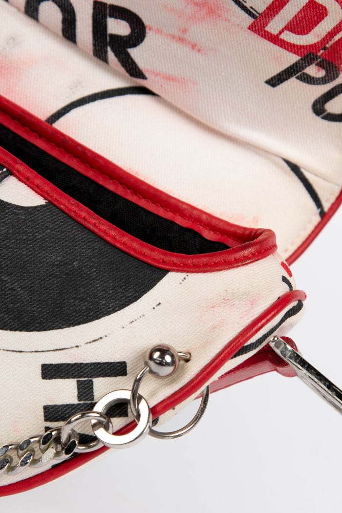 SUPER RARE 2000s Christian Dior John Galliano Hardcore Piercing Saddle Bag