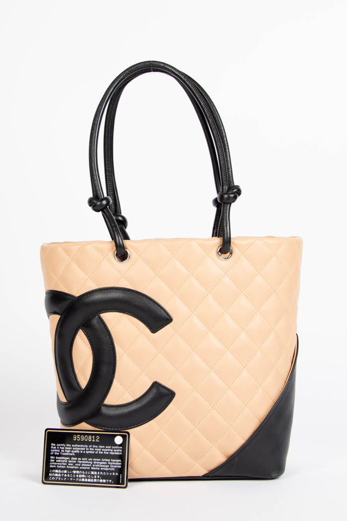 2000s Chanel Beige Rue Cambon Bucket Bag