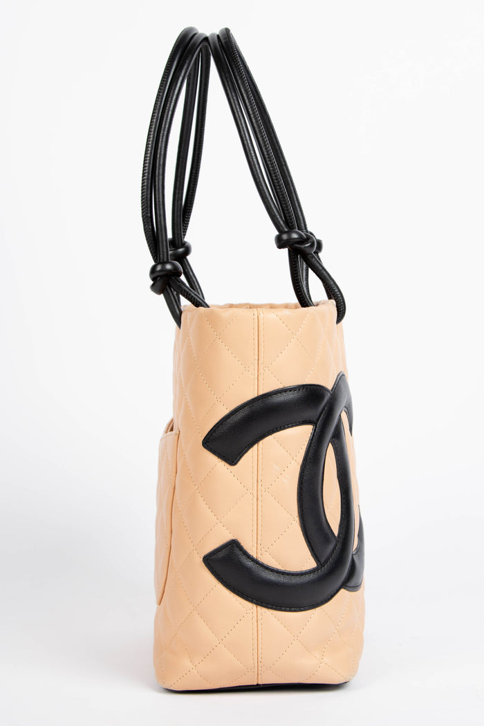 2000s Chanel Beige Rue Cambon Bucket Bag