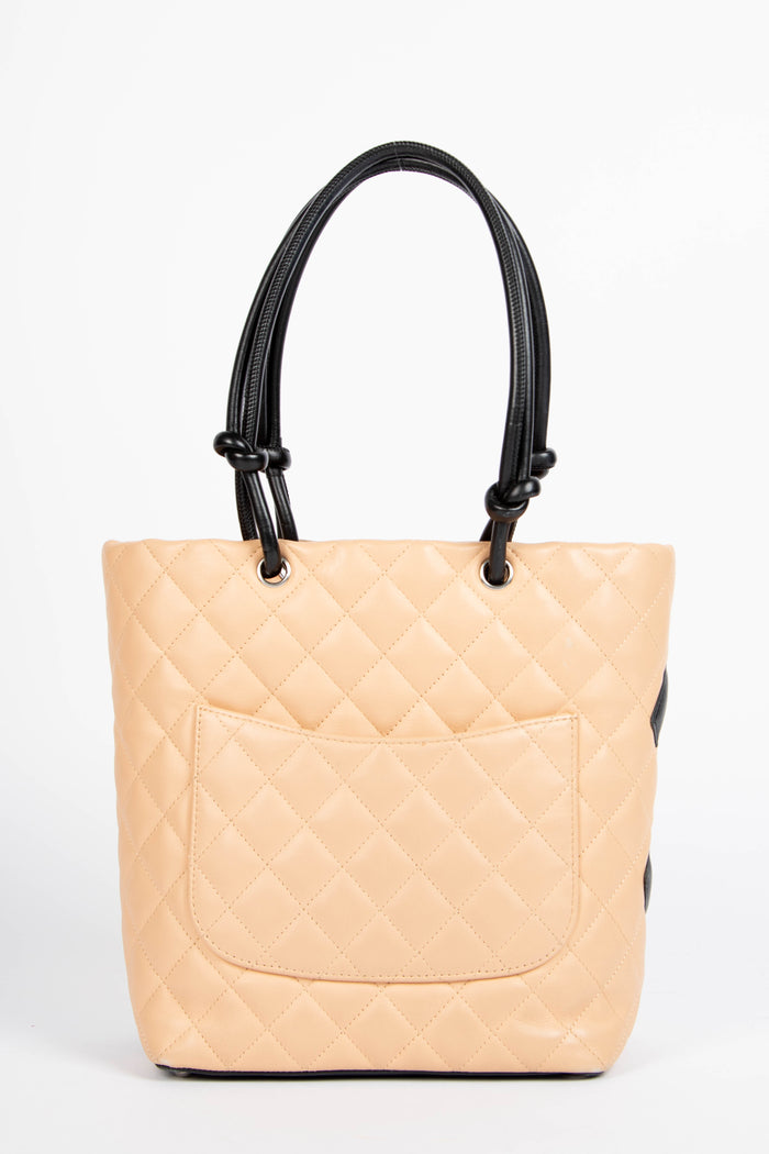 2000s Chanel Beige Rue Cambon Bucket Bag