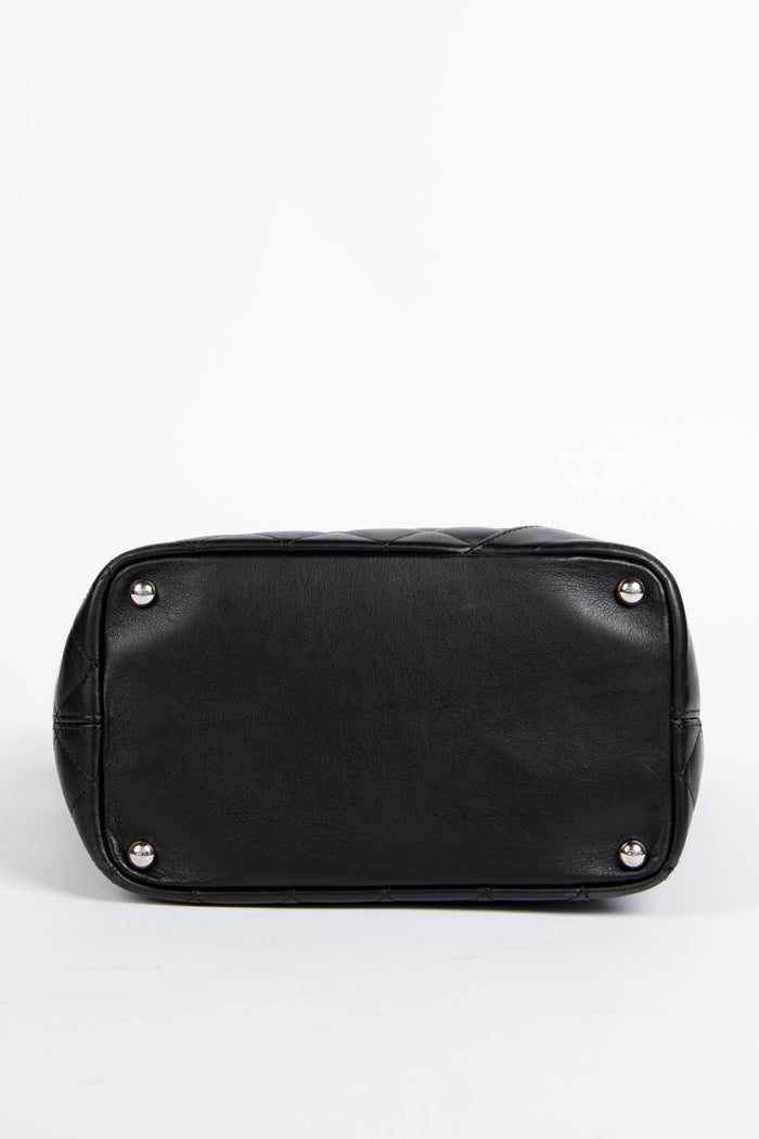 2000s Chanel Black Rue Cambon Bucket Bag