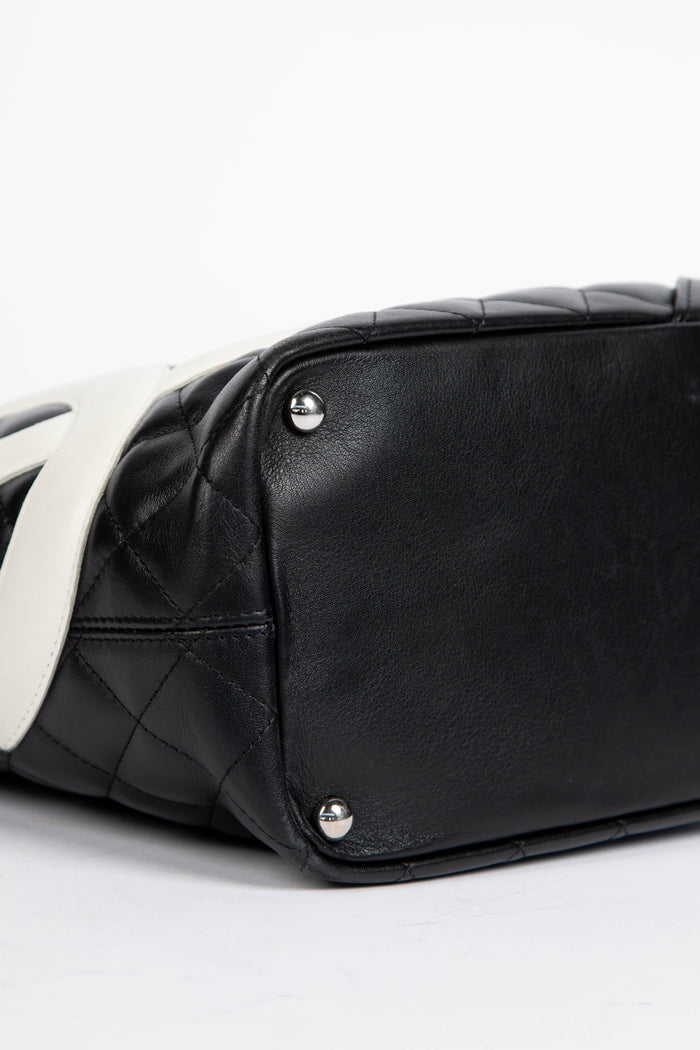 2000s Chanel Black Rue Cambon Bucket Bag