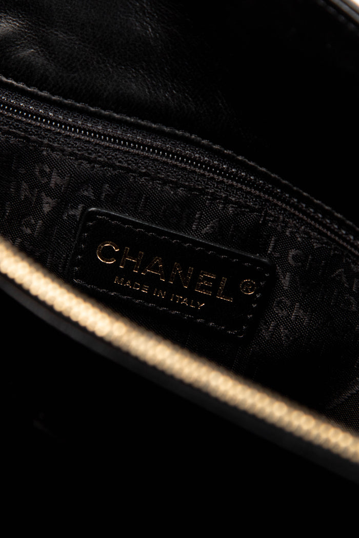 2000s Chanel Embroidered Multicolour Icon Shoulder Bag