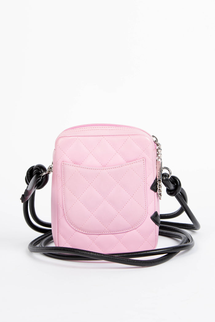 2000s Chanel Pink Cambon Small Crossbody Bag