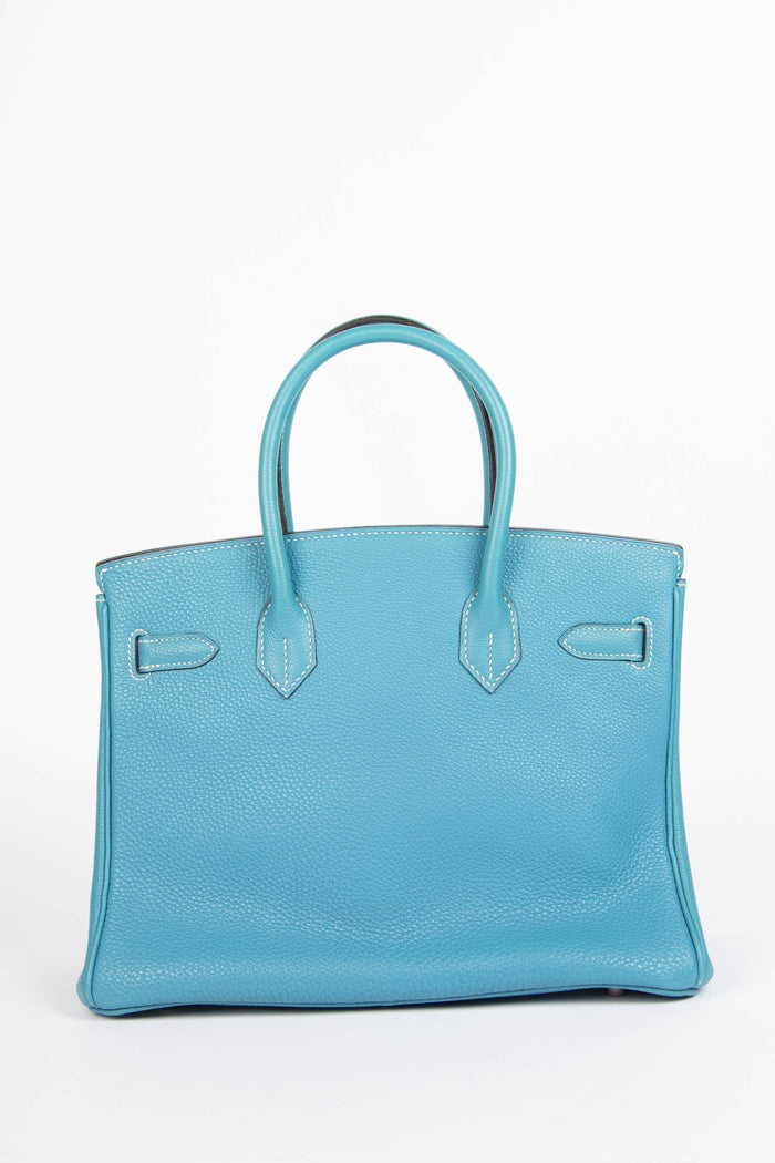 2003 Hermès Birkin 30cm in Blue Jean Togo Leather with Palladium Hardware