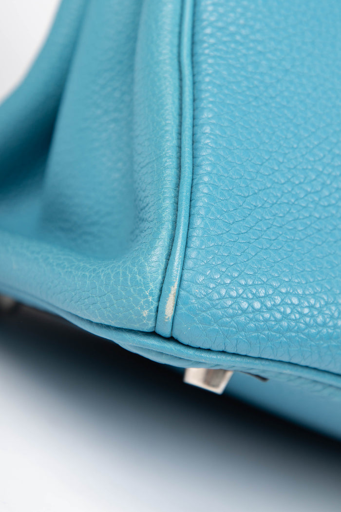2003 Hermès Birkin 30cm in Blue Jean Togo Leather with Palladium Hardware