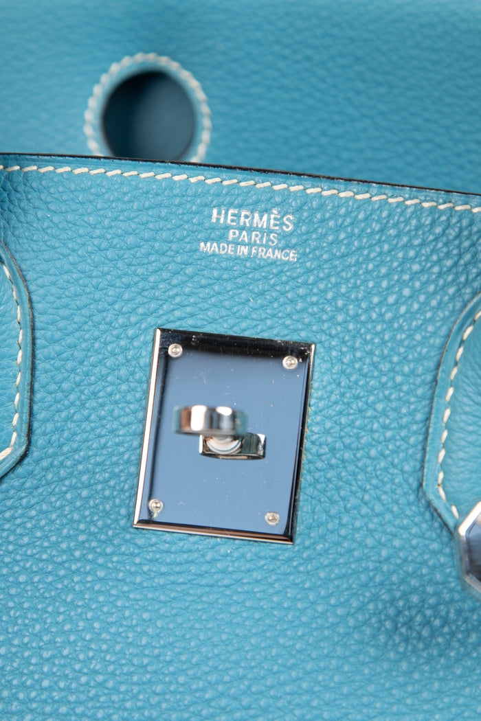 2003 Hermès Birkin 30cm in Blue Jean Togo Leather with Palladium Hardware