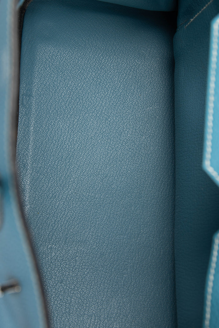 2003 Hermès Birkin 30cm in Blue Jean Togo Leather with Palladium Hardware