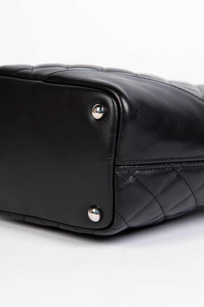 2000s Chanel Black Cambon Small Bucket Bag