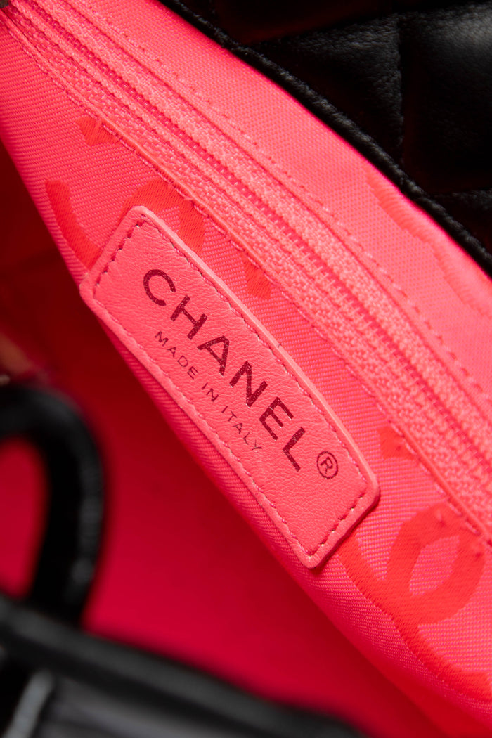 2000s Chanel Black Cambon Small Bucket Bag