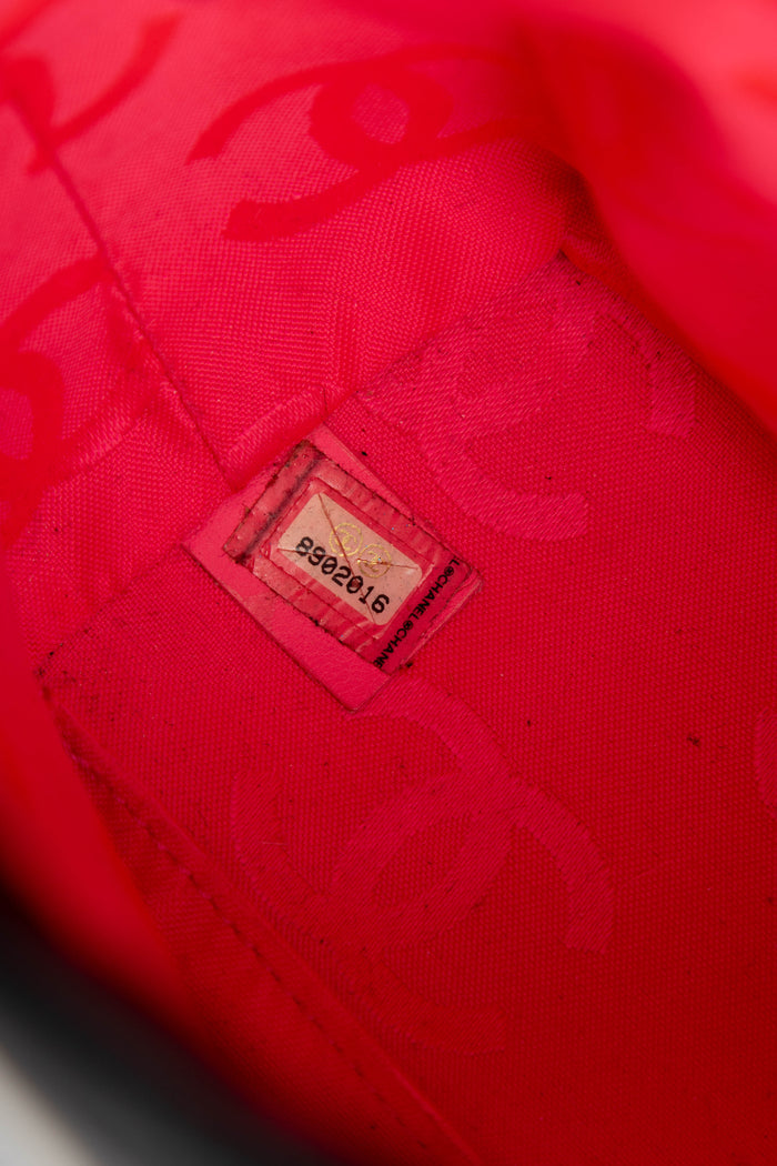 2000s Chanel Black Cambon Small Bucket Bag