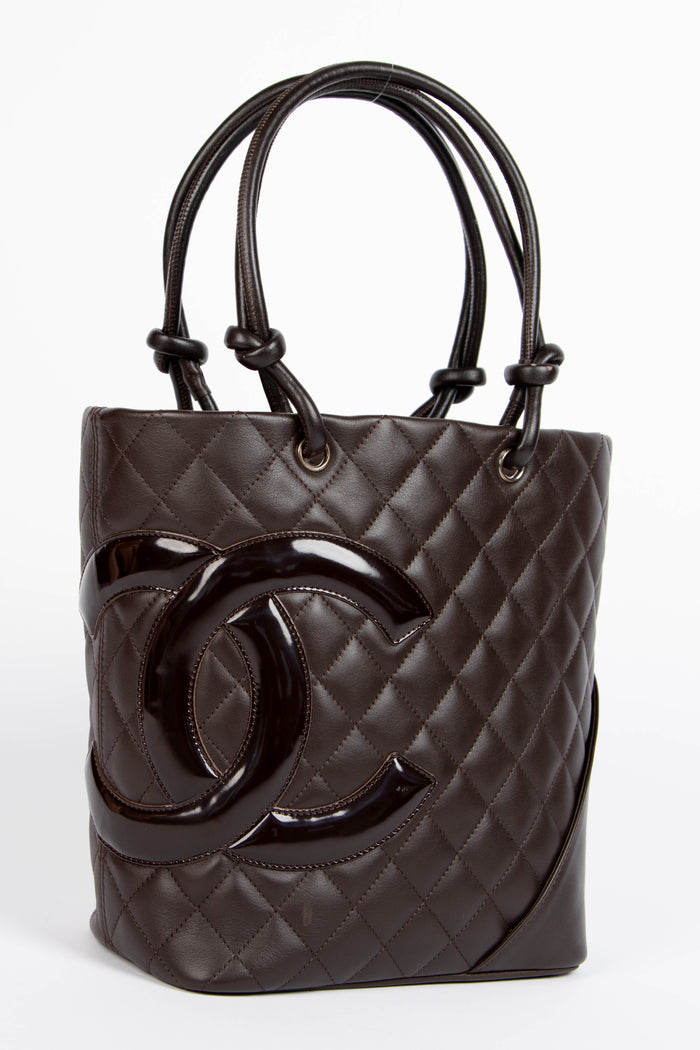 2000s Chanel Brown Rue Cambon Bucket Bag