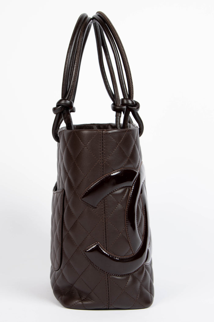 2000s Chanel Brown Rue Cambon Bucket Bag