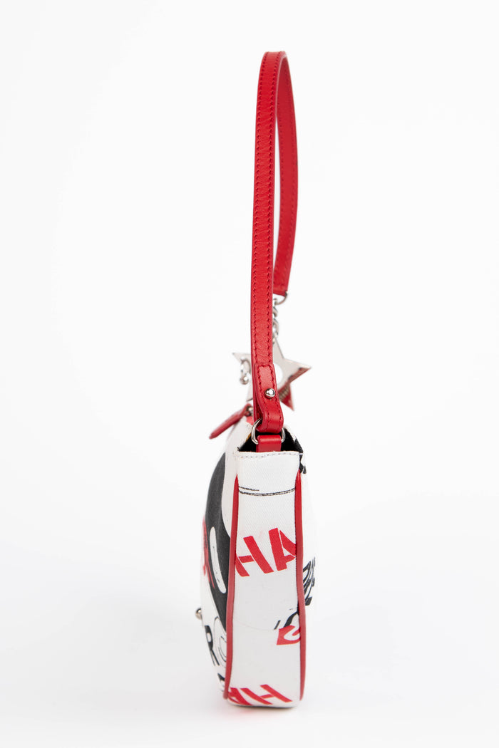 RARE 2000s Christian Dior Hardcore Piercing Saddle Bag