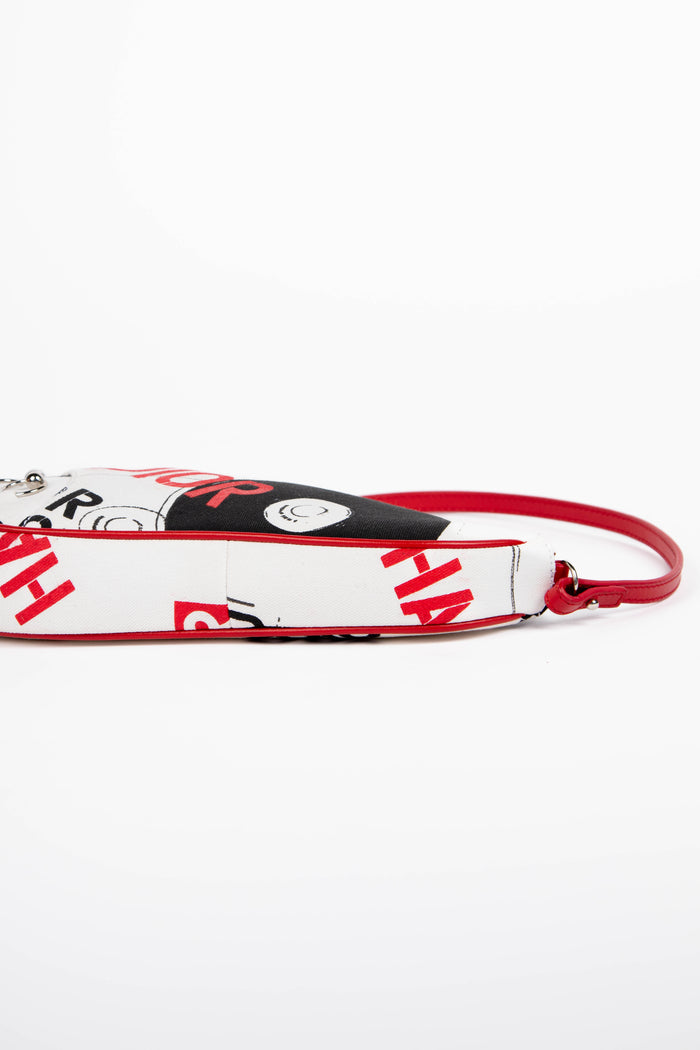 RARE 2000s Christian Dior Hardcore Piercing Saddle Bag