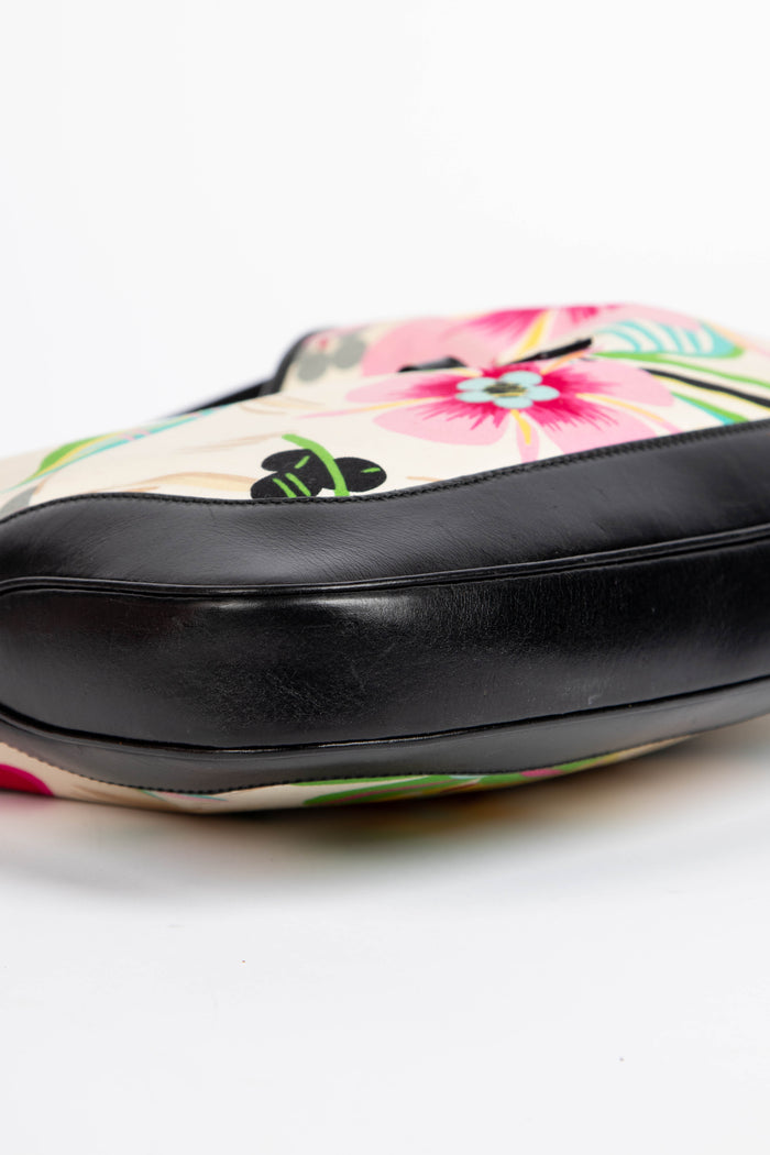 Vintage Gucci Floral Jackie Shoulder Bag