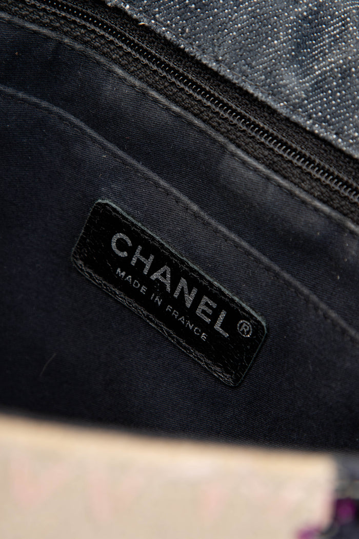 RARE 2010s Chanel Patchwork Jumbo Single Flap Shoulder Bag