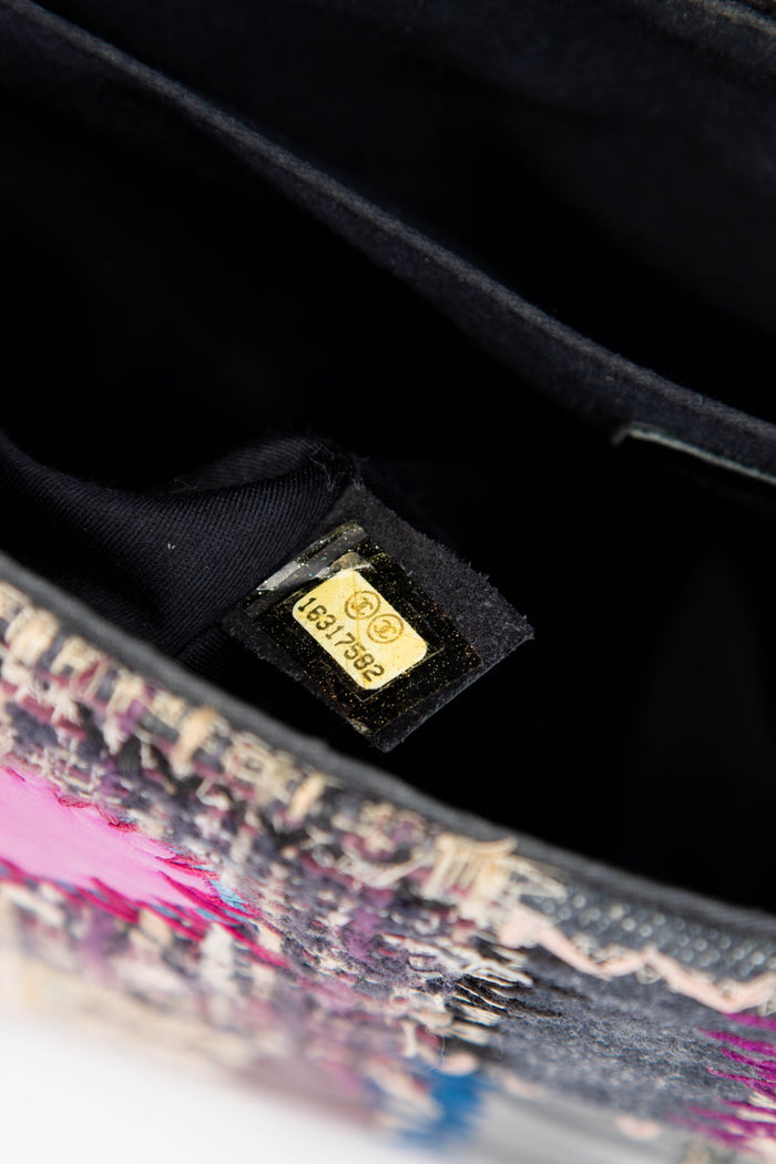 RARE 2010s Chanel Patchwork Jumbo Single Flap Shoulder Bag