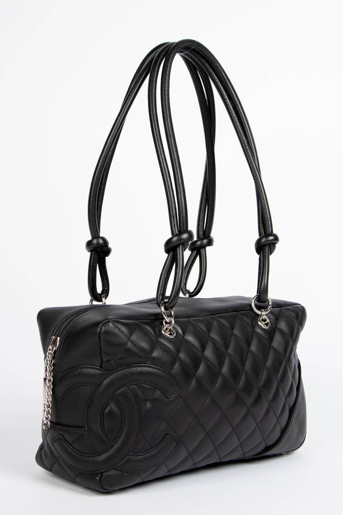 2000s Chanel Black Rue Cambon Shoulder Bag