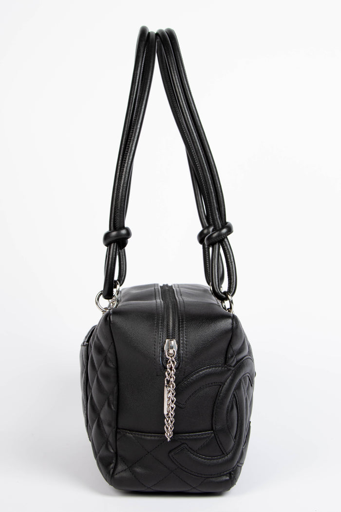 2000s Chanel Black Rue Cambon Shoulder Bag