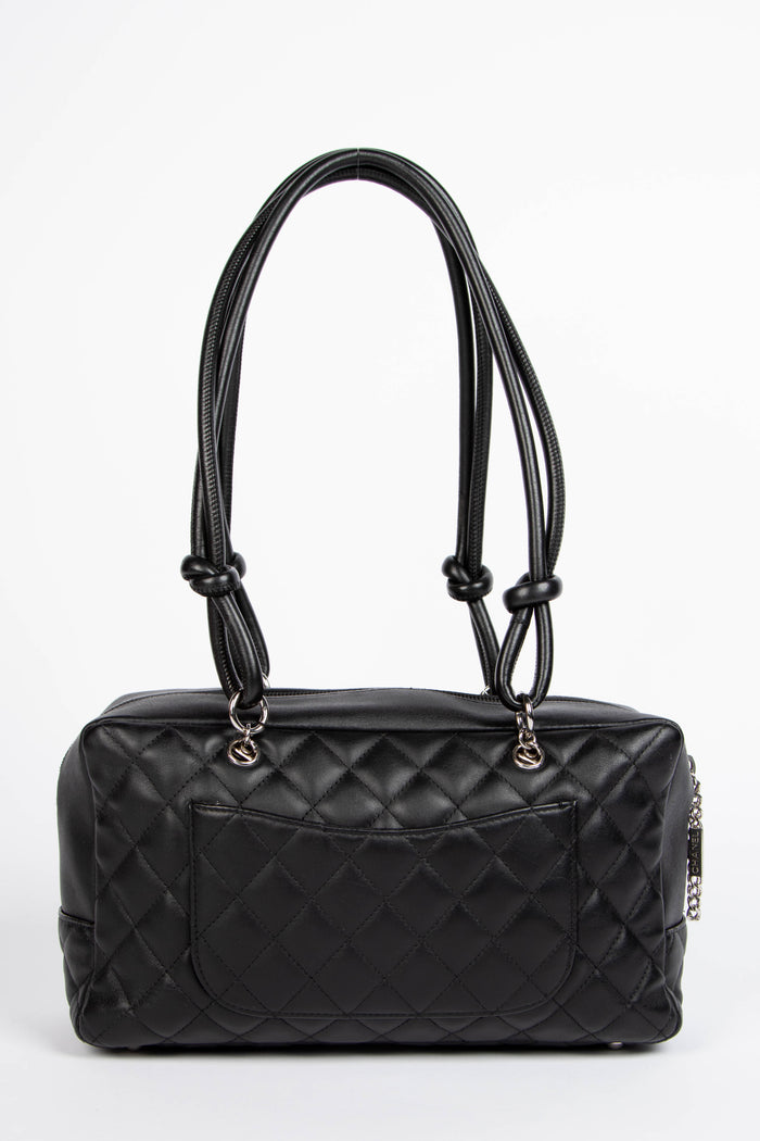 2000s Chanel Black Rue Cambon Shoulder Bag