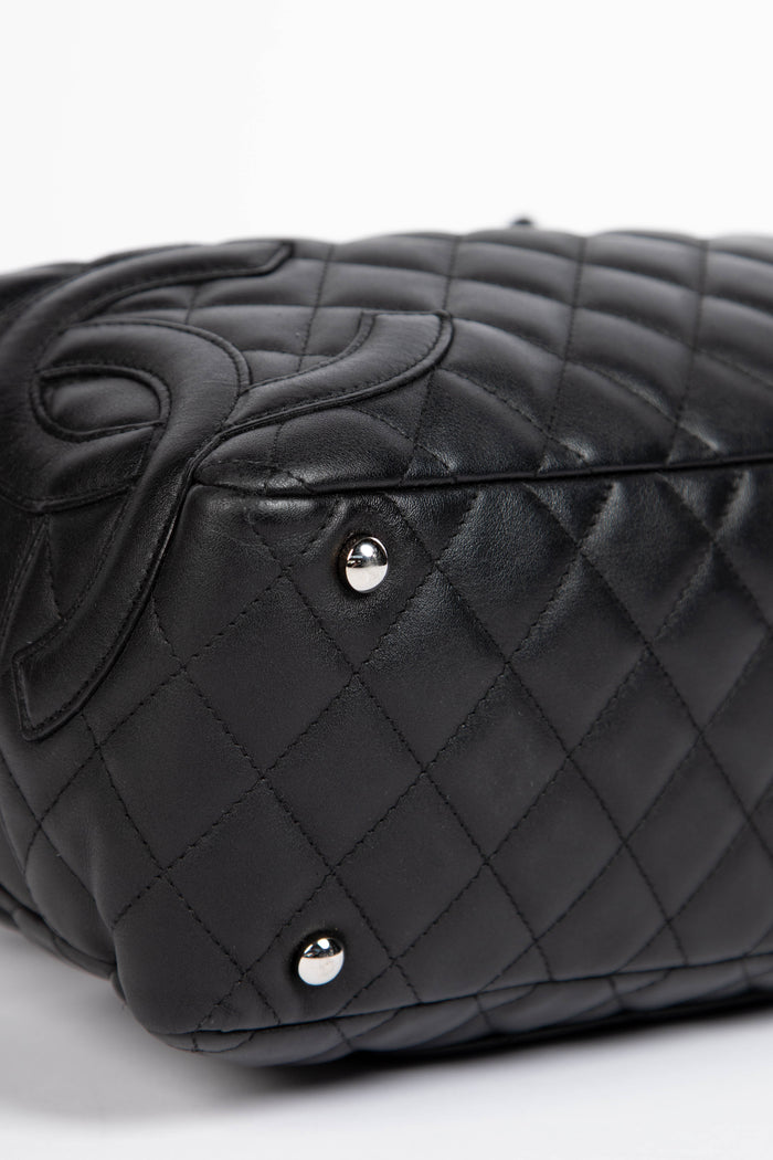 2000s Chanel Black Rue Cambon Shoulder Bag