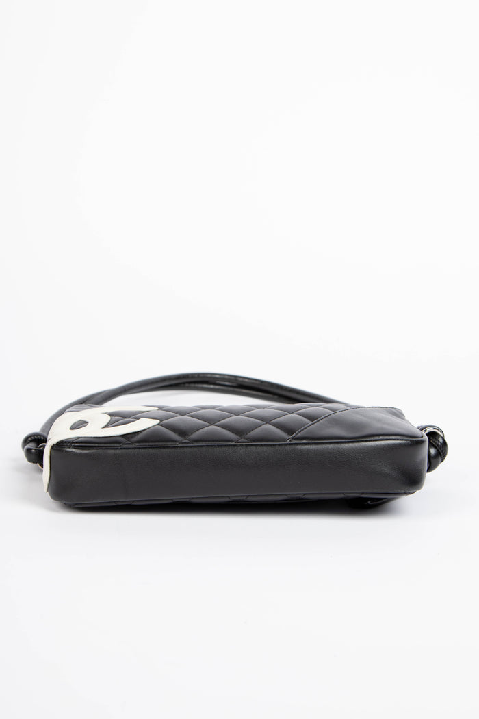 2000s Chanel Black Rue Cambon Small Shoulder Bag