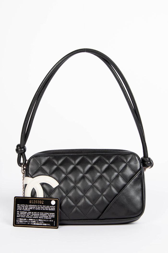 2000s Chanel Black Rue Cambon Small Shoulder Bag