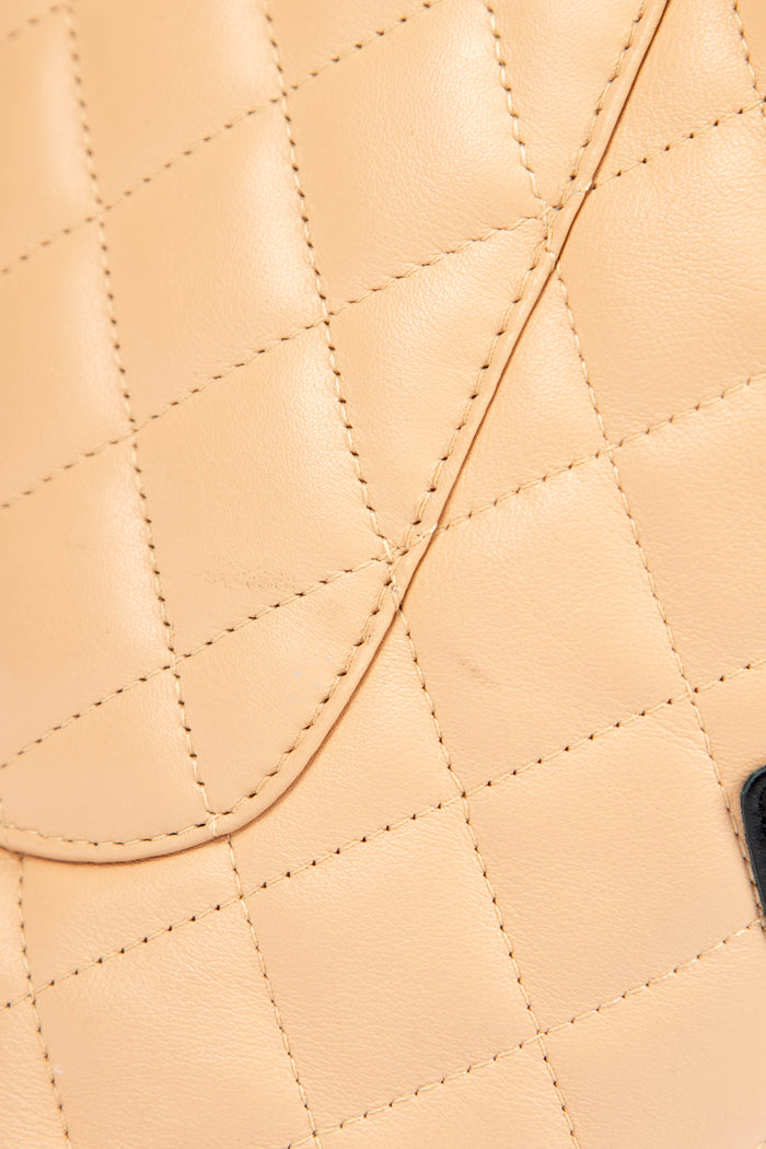 2000s Chanel Beige Rue Cambon Bucket Bag
