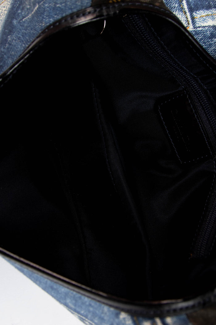 2000s Christian Dior Denim Miss Diorella Saddle Bag