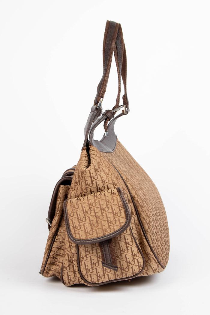2000s Christian Dior Monogram Cargo Shoulder Bag