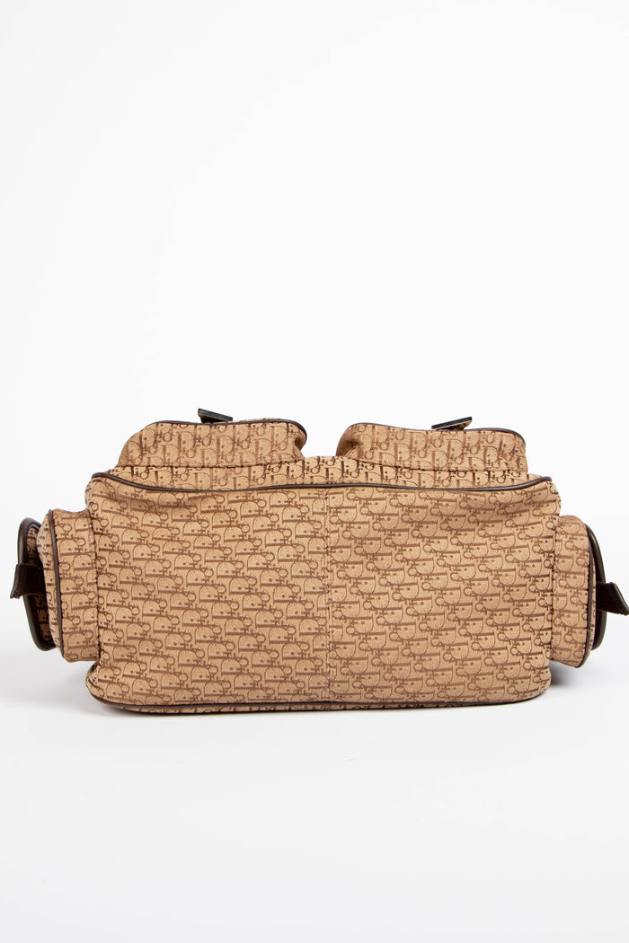 2000s Christian Dior Monogram Cargo Shoulder Bag