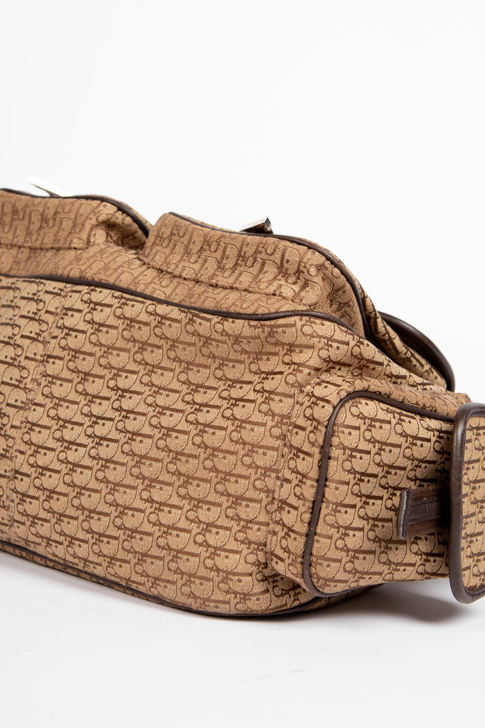 2000s Christian Dior Monogram Cargo Shoulder Bag