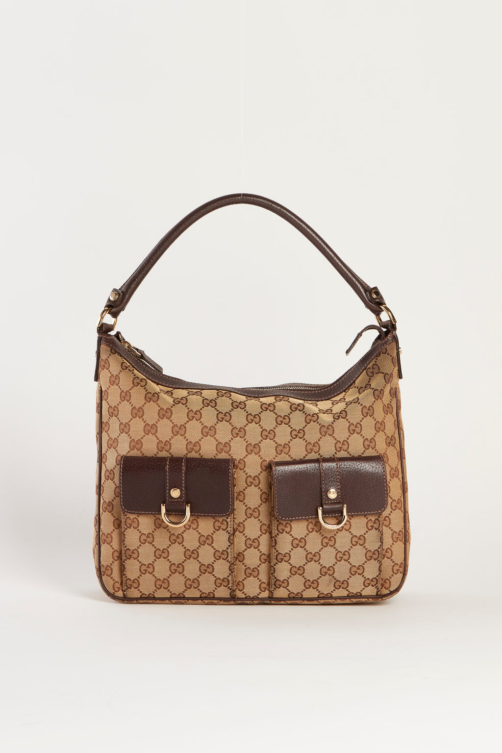 Vintage Gucci Classic GG Monogram Abbey Shoulder Bag